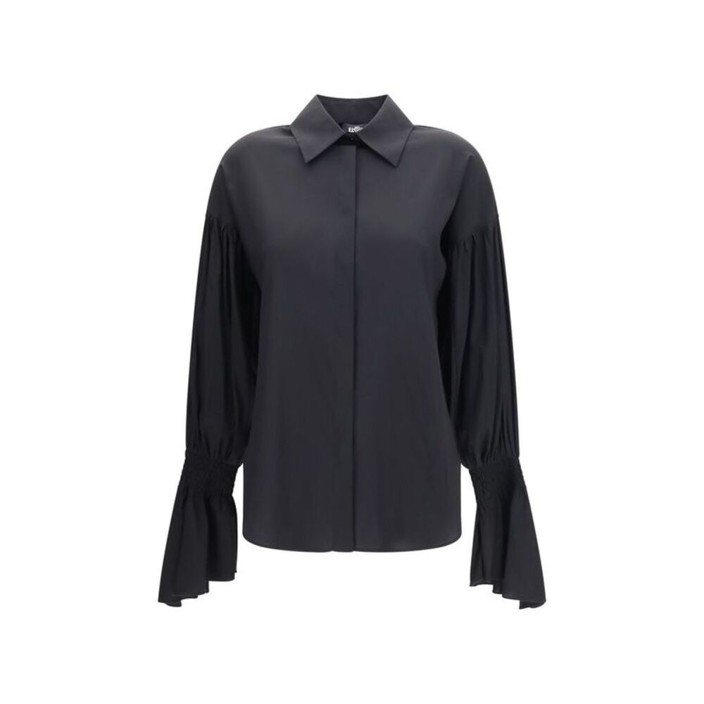 Ella Black Silk Women's Blouse